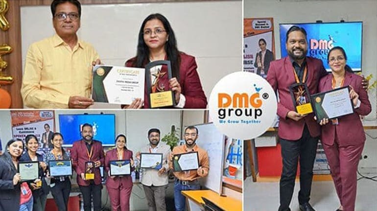DMG Group has been awarded “Best Outstanding Performance Computer Training Institute in Ahmedabad, Gujarat” by MIT, Govt. of India, during 2022 – 2023.